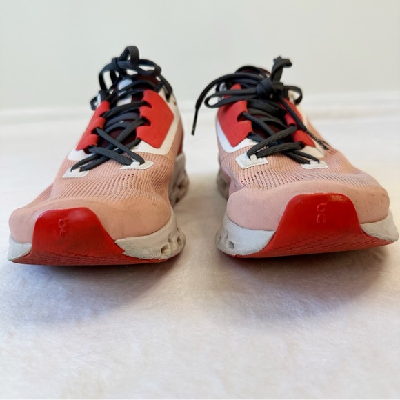 On Running Cloudstratus Rose Red Coral Running Shoes Sneakers, size Women’s 9 - Picture 7 of 16